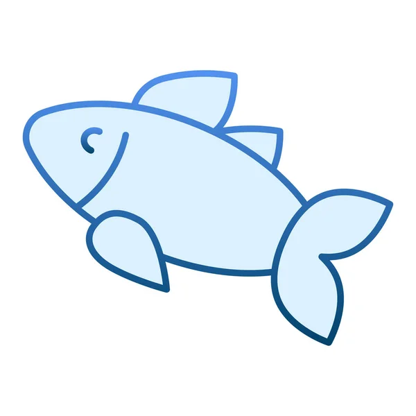 Icono plano de pescado. Comida iconos azules en el estilo plano de moda. Diseño de estilo degradado de mariscos, diseñado para web y aplicación. Eps 10 . — Vector de stock