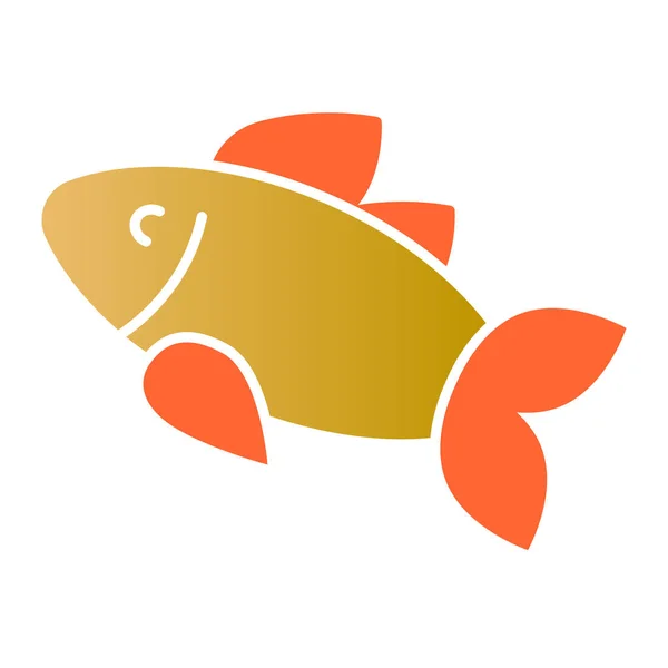 Icono plano de pescado. Iconos de color de la comida en estilo plano de moda. Diseño de estilo degradado de mariscos, diseñado para web y aplicación. Eps 10 . — Vector de stock