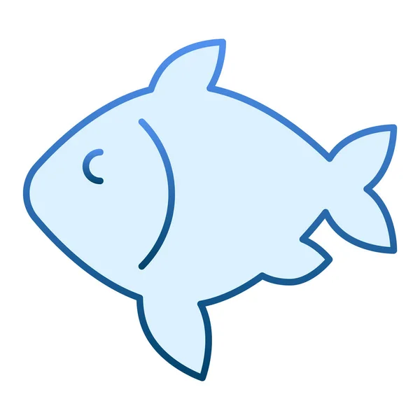 Karpfen Fisch flach Symbol. Essen blaue Symbole im trendigen flachen Stil. Design für Meeresfrüchte im Gradienten-Stil, entworfen für Web und App. Eps 10. — Stockvektor