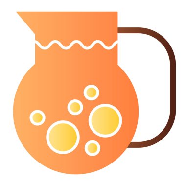 Meyve suyu ikonu. Taze içecek rengi simgeleri son moda düz stilde. Limonata sürahi gradyan tasarımı, web ve uygulama için tasarlanmış. Eps 10.