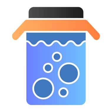 Detoks kokteyli ikonu. Sağlıklı içecek rengi simgeleri son moda düz stilde. İçecek gradyan tasarımı, web ve uygulama için tasarlandı. Eps 10.