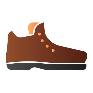 Erkek çizmeleri düz simge. Yarı sezonluk çizmeler moda düz stil renk simgeleri. Ayakkabı gradyan tasarımı, web ve uygulama için tasarlandı. Eps 10.