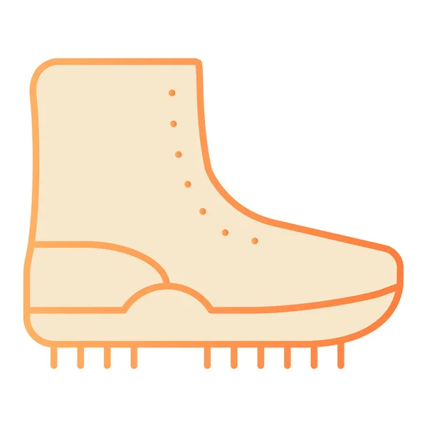 Bota de senderismo icono plano. Zapato de iconos naranjas en estilo plano de moda. Diseño de estilo degradado de calzado, diseñado para web y aplicación. Eps 10 . — Vector de stock