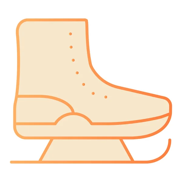 Ice skates flat icon. Figure skates orange icons in trendy flat style. Footwear gradient style design, designed for web and app. Eps 10. — Stock Vector