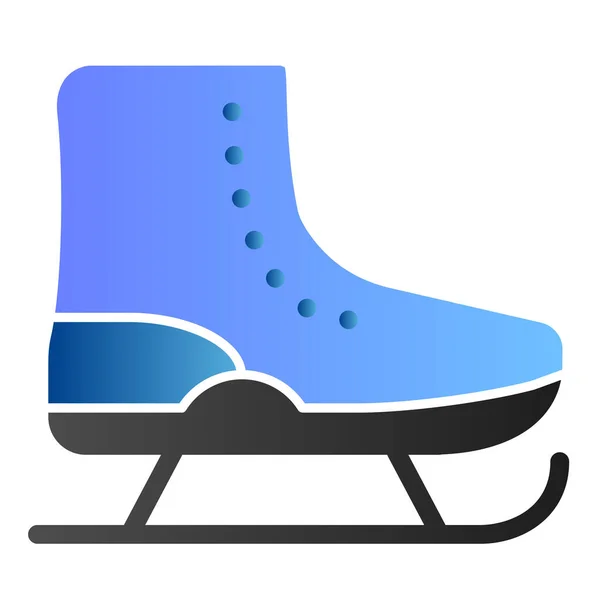 Значок на коньках плоский. Фигура катается на коньках в модном плоском стиле. Дизайн в стиле градиента обуви, разработанный для веб и приложения. Eps 10 . — стоковый вектор