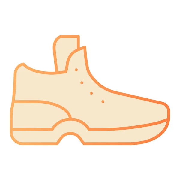 Плоская икона Кроссовок. Спортивная обувь оранжевые иконы в модном плоском стиле. Дизайн в стиле градиента обуви, разработанный для веб и приложения. Eps 10 . — стоковый вектор