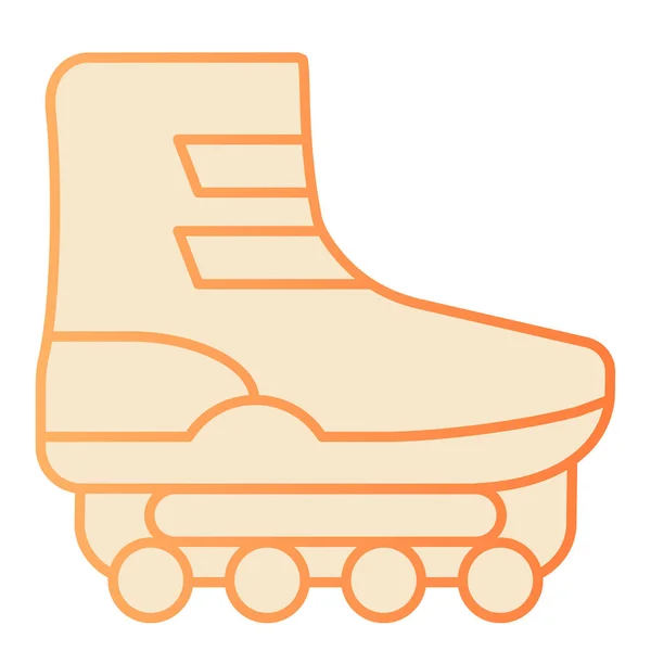 Sapato em rodízios ícone plana. Roller patins ícones laranja em estilo moderno plana. Design de estilo gradiente de calçado, projetado para web e app. Eps 10 . —  Vetores de Stock