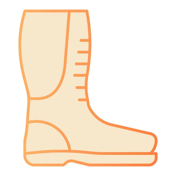 Botas Autamn ícone plana. Botas de borracha ícones laranja em estilo moderno plana. Design de estilo gradiente calçado protetor, projetado para web e app. Eps 10 . — Vetor de Stock