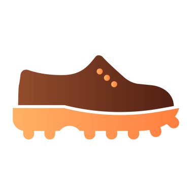 Ayakkabı yassı ikon. Çizme rengi simgeleri modada düz. Ayakkabı gradyan tasarımı, web ve uygulama için tasarlandı. Eps 10.