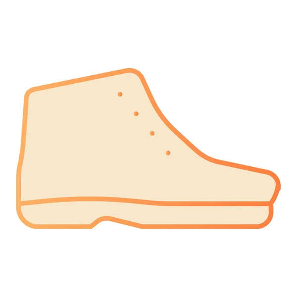 Botas de otoño icono plano. Botas de temporada fría iconos naranjas en estilo plano de moda. Diseño de estilo degradado de calzado, diseñado para web y aplicación. Eps 10 . — Archivo Imágenes Vectoriales