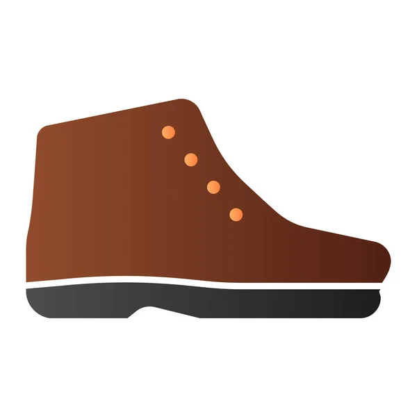 Автоматические сапоги плоская икона. Холодной сезон сапоги цвета иконы в модном плоском стиле. Дизайн в стиле градиента обуви, разработанный для веб и приложения. Eps 10 . — стоковый вектор