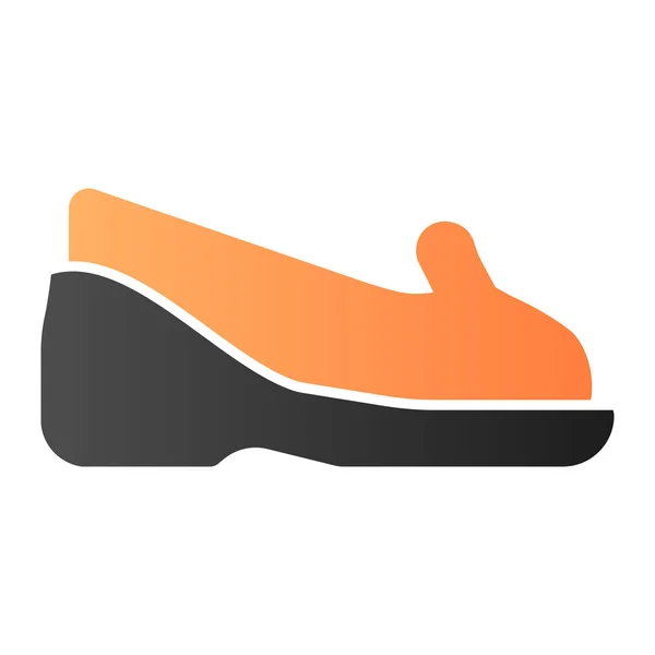 Schoenen op hakken plat pictogram. Mocassins kleuren iconen in trendy platte stijl. Schoeisel gradiënt stijl ontwerp, ontworpen voor web en app. Eps 10. — Stockvector