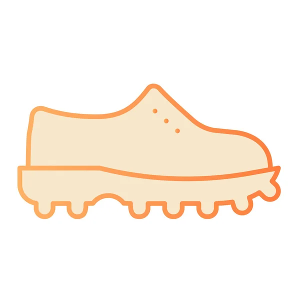 Ícone de sapato plano. Bota ícones laranja em estilo moderno plana. Design de estilo gradiente de calçado, projetado para web e app. Eps 10 . — Vetor de Stock