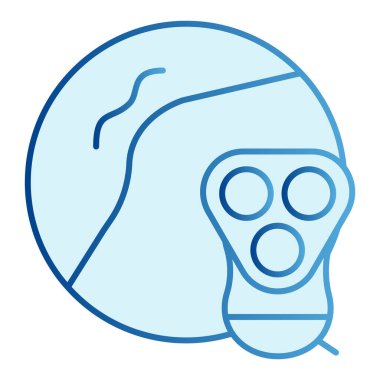 Koltuk altı ve traş makinesi düz simgesi. Koltuk altı mavi ikonlarını düz moda olarak tıraş etmek. Shaver gradyan tasarımı, web ve uygulama için tasarlandı. Eps 10.