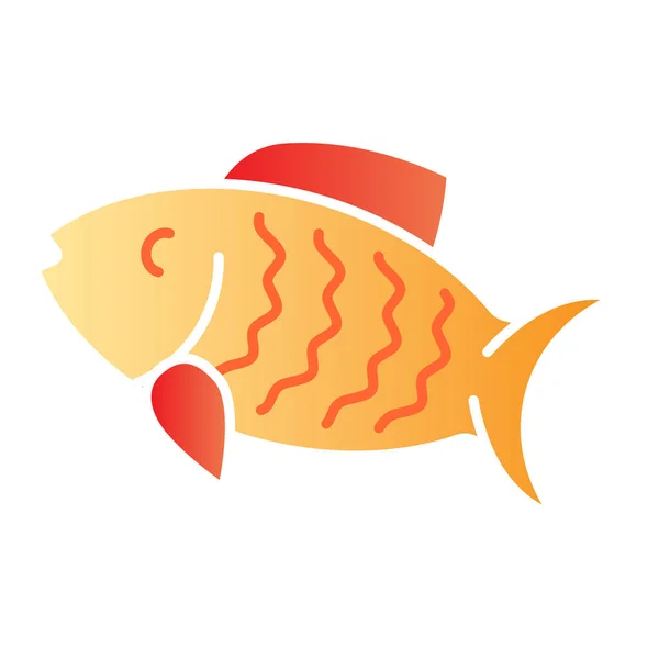 Icono plano de pescado. Iconos de color animal en estilo plano de moda. Diseño de estilo degradado de mariscos, diseñado para web y aplicación. Eps 10 . — Vector de stock
