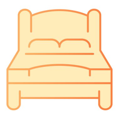 Kötü düz ikon. Çift portakal renkli ikonlar moda düz stil. Çift katlı gradyan stil tasarımı, web ve uygulama için tasarlanmış. Eps 10.