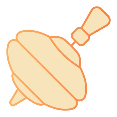 Dönüşümlü oyuncak düz simgesi. Yula oyuncak turuncu simgeler modaya uygun düz stil. Çocuk oyuncağı gradyan stil tasarımı, web ve uygulama için tasarlanmış. Eps 10.