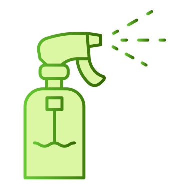 Bahçe spreyi düz ikonu. Yeşil simgeleri modaya uygun bir şekilde püskürtün. Fıskiye gradyan tasarımı, web ve uygulama için tasarlanmış. Eps 10.