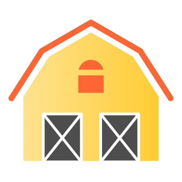 Farm house flat icon. Warehouse color icons in trendy flat style. Barn gradient style design, designed for web and app. Eps 10. — Stock Vector