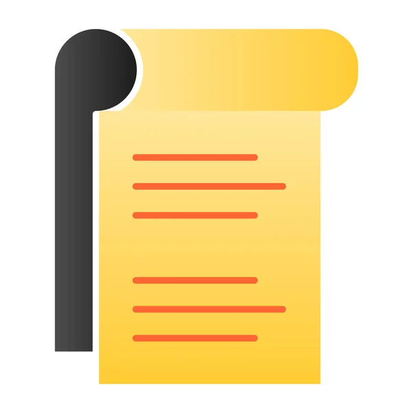 Notepad flat icon. Sheet of paper color icons in trendy flat style. Document gradient style design, designed for web and app. Eps 10.