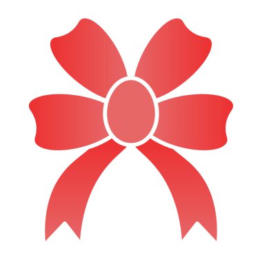 Pruvanın düz simgesini göster. Düz moda çift düğümlü yay renk simgeleri. Hediye düğümü gradyan stil tasarımı, ağ ve uygulama için tasarlandı. Eps 10.