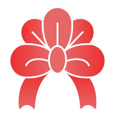 Bayram yayı düz simgesi. Moda düz stil dekor simgeleri mevcut. Şirin düğüm gradyan stil tasarımı, ağ ve uygulama için tasarlanmış. Eps 10.