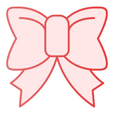 Oldukça düz bir ikon. Kurdele düz stil pembe ikonlar. Şık düğüm gradyan stil tasarımı, ağ ve uygulama için tasarlanmış. Eps 10.