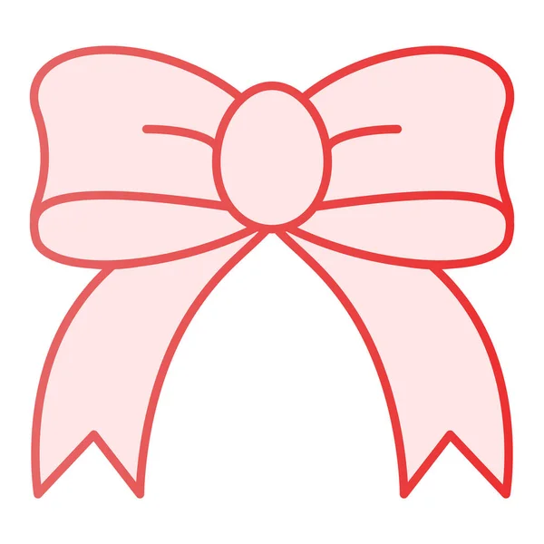 Icône plate arc cadeau. Icônes arc en soie rose dans un style plat à la mode. Conception de style de gradient de noeud de ruban, conçu pour le web et l'application. Eps 10 . — Image vectorielle