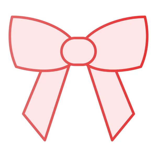 Icono plano de arco minimalista. Decoración festiva iconos rosados en estilo plano de moda. Diseño de estilo de gradiente de arco de cinta, diseñado para web y aplicación. Eps 10 . — Vector de stock
