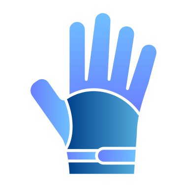 Eldiven düz simgesi. Sıcak giysi renkleri düz moda simgeler. Koruyucu kıyafet gradyan tasarımı, web ve uygulama için tasarlanmış. Eps 10.