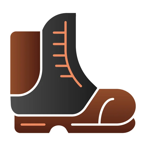 Zapato de senderismo icono plano. Iconos de color de bota en estilo plano de moda. Diseño de estilo degradado de calzado, diseñado para web y aplicación. Eps 10 . — Vector de stock