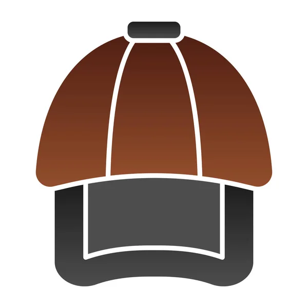 Cap flache Symbol. Hutfarben-Symbole im trendigen flachen Stil. Design für Kopfbedeckungen im Gradienten-Stil, entworfen für Web und App. Eps 10. — Stockvektor