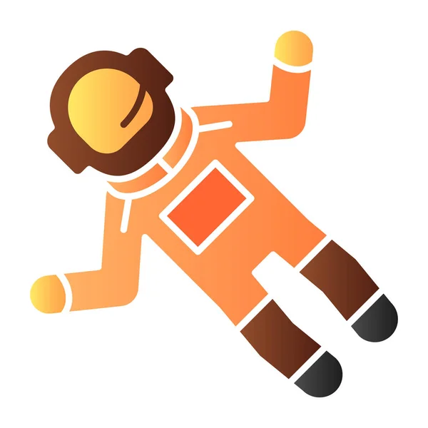 Icono plano cosmonauta. Iconos de color Spaceman en estilo plano de moda. Diseño de estilo degradado de astronauta, diseñado para web y aplicación. Eps 10 . — Vector de stock
