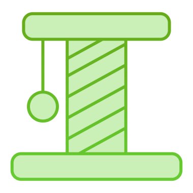 Kedi kazı kazan simgesi. Evcil hayvan oyuncağı yeşil simgeler moda düz stilde. Kedi tırmığı gradyan tasarımı, web ve uygulama için tasarlandı. Eps 10.