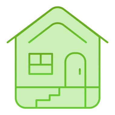 Ev ikonu. Ev yeşili simgeler moda düz stil. Ağ ve uygulama için tasarlanmış gradyan stil tasarımı. Eps 10.