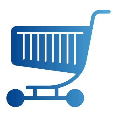 Tramvay ikonu alışverişi. Market kamyonu renk simgeleri modaya uygun düz stil. Cart gradyan tasarımı, web ve uygulama için tasarlandı. Eps 10.