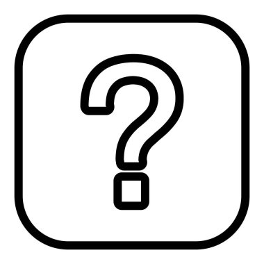 Soru işareti simgesi. Soru işareti vektör illüstrasyonu beyaza izole edildi. Web ve uygulama için tasarlanmış sembol tasarımı sor. Eps 10.