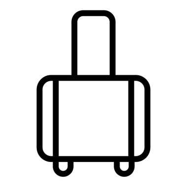 Bagaj hattı simgesi. Bagaj taşıyıcı illüstrasyonu beyaza izole edildi. Çanta tasarımı, web ve uygulama için tasarlanmış. Eps 10.