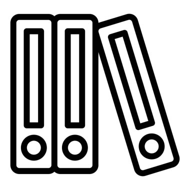 Bağlayıcı satırı simgesi satırı. Binder vektör illüstrasyonu beyaza izole edildi. Ofis dizinleri web ve uygulama için tasarlanmış tasarım tasarımı. Eps 10.