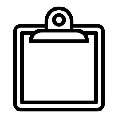 Pano satırı simgesi. Not vektör illüstrasyonu beyaza izole edildi. Web ve uygulama için tasarlanmış ana hatlı bir tasarım. Eps 10.