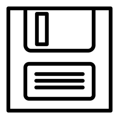 Dosya kayıt satırı simgesi. Beyaz üzerine izole edilmiş vektör illüstrasyonu disketi. Disk tasarımı, web ve uygulama için tasarlandı. Eps 10.