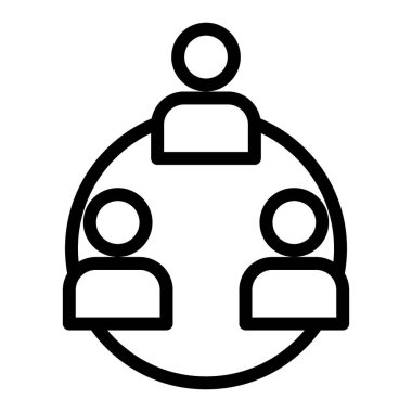 Takım çalışması simgesi. Grup çalışması vektör illüstrasyonu beyazda izole edildi. Ortaklık tasarımı, web ve uygulama için tasarlanmış. Eps 10.