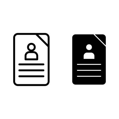 Anket çizgisi ve simge simgesi. Beyaz üzerine izole edilmiş belge vektör illüstrasyonu. Web ve uygulama için tasarlanmış grafik tasarımı. Eps 10.