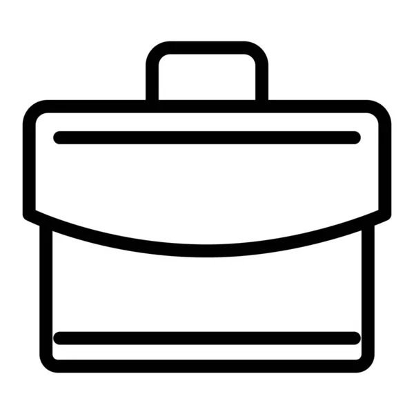 브리프 케이스 라인 아이콘이야. 흰색에 만 국한 된 케이스 벡터 일러스트. 웹 과 앱을 위해 설계된 배 그 골자 스타일 디자인. Eps 10. — 스톡 벡터