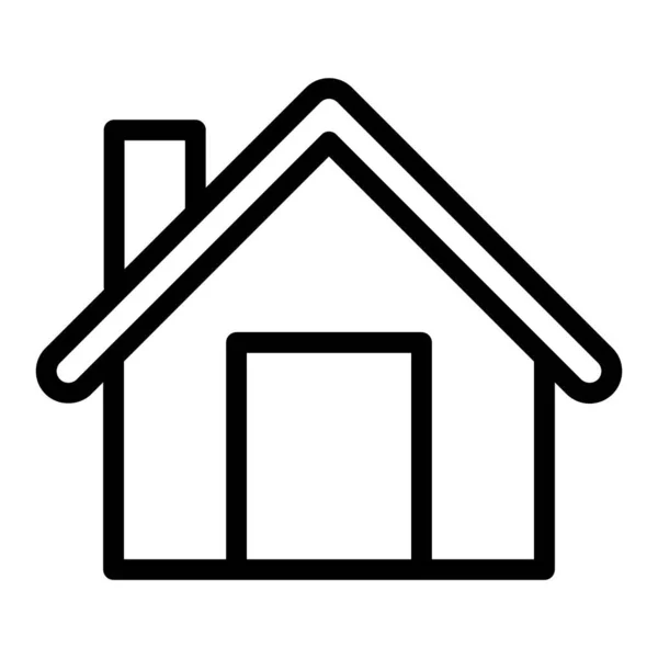 Ikona domovské linie. Vektorová ilustrace domu izolovaná na bílém. Návrh osnovního stylu, určený pro web a aplikaci. Eps 10. — Stockový vektor