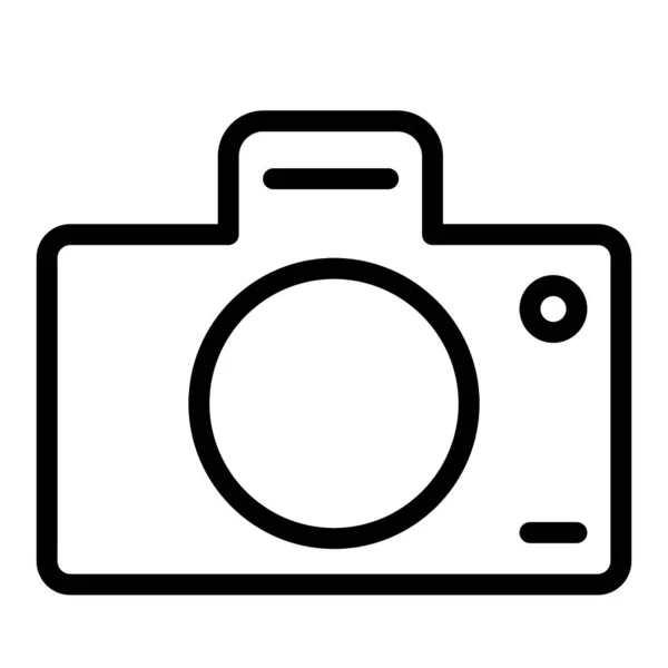 Fotokamerazeilen-Symbol. Fotografie Vektor Illustration isoliert auf weiß. Die Elektronik skizziert das Stildesign, das für Web und App entwickelt wurde. Eps 10. — Stockvektor