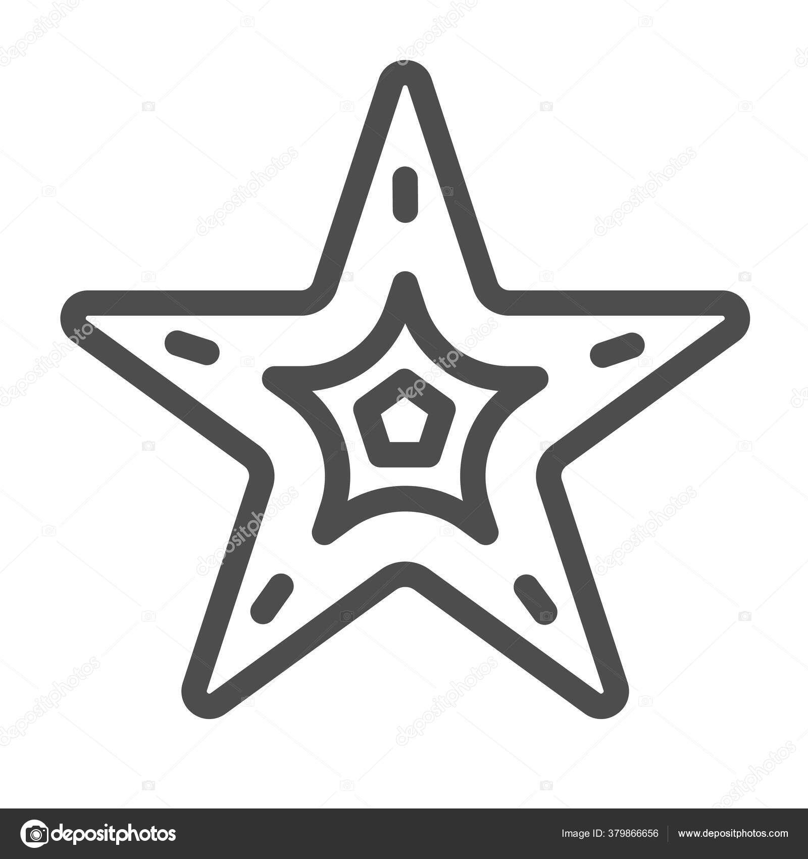 Иконка Морской Звезды, Морская Концепция, Знак Морской Звезды На.