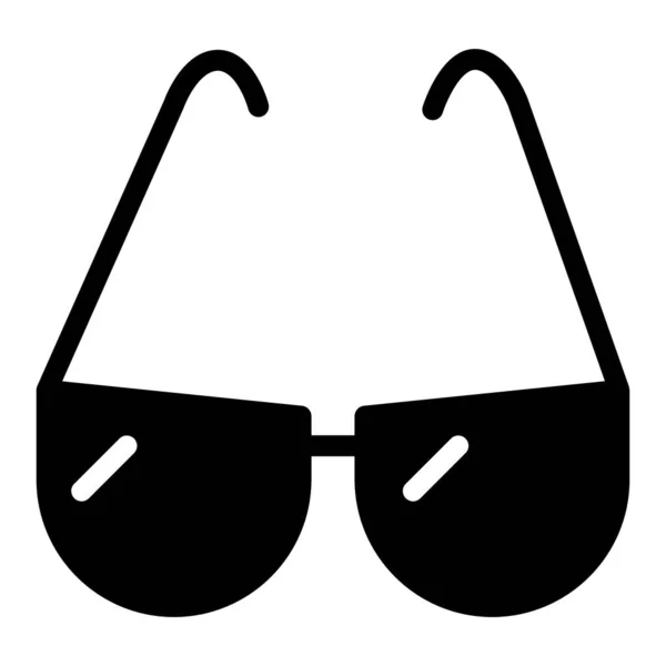 Brýle pevná ikona. Brýle signalizují vektorové znázornění izolované na bílém. Design stylu slunečních brýlí, navržený pro web a aplikaci. Eps 10. — Stockový vektor