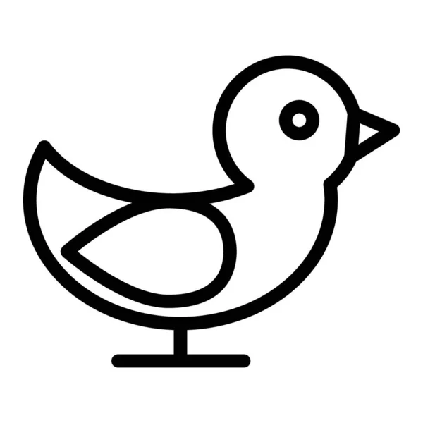 Icône de ligne d'oiseau. Illustration vectorielle animale isolée sur blanc. Conception de style de contour de la nature, conçu pour le web et l'application. Eps 10 . — Image vectorielle