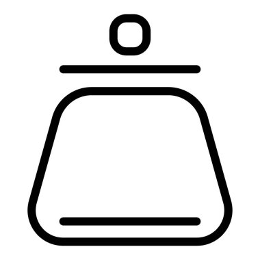 Kadınların cüzdan çizgisi ikonu. Bozuk para cüzdanı vektör çizimi beyaza izole edildi. Çanta tasarımı, web ve uygulama için tasarlanmış. Eps 10.